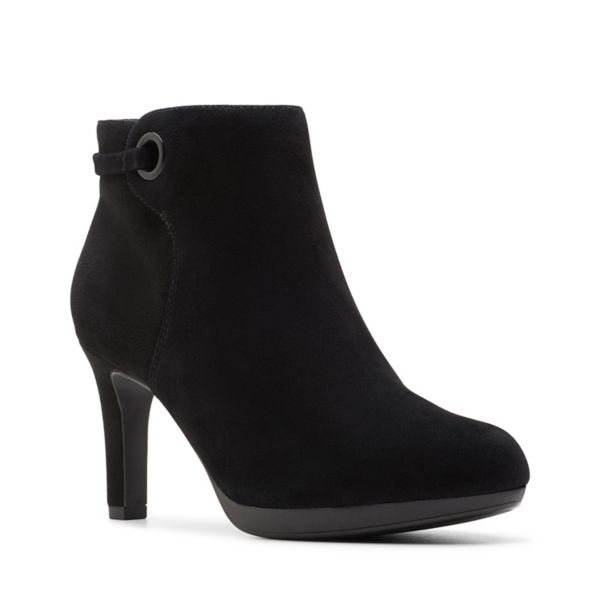 Clarks Womens Adriel Mae Ankle Boots Black | UK-8420973